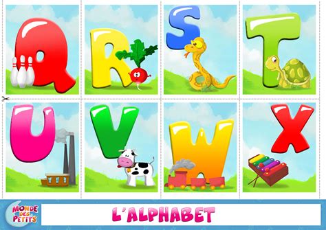 L'alphabet anglais est l'alphabet utilisé pour écrire l'anglais. Cartes à imprimer apprendre l'alphabet | Apprendre l ...