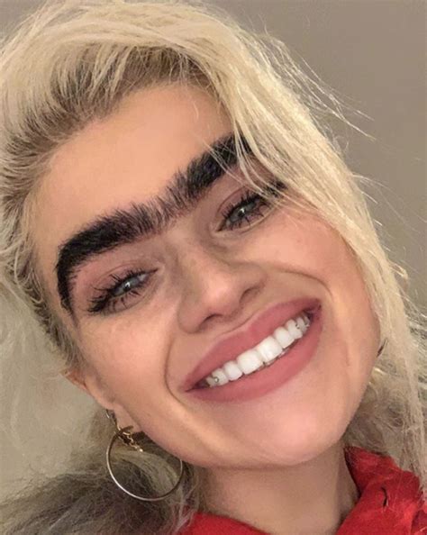 21 Year Old Model Embraces Her Unique Eyebrow On Social Media Tattoo