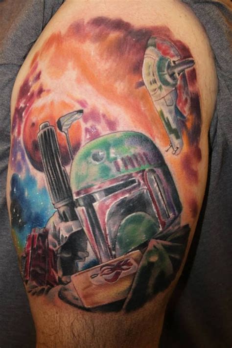 Boba Fett Tattoo By Casey Baker Area 51 Tattoo