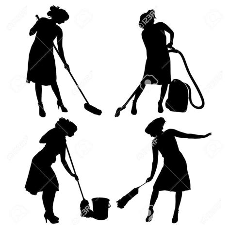 House Cleaning Silhouette At Getdrawings Free Download