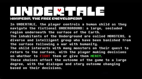 The participant meets numerous monsters all through a quest to go back to the surface, in particular via the fight gadget; Undertale Logo Font Download - All Your Fonts