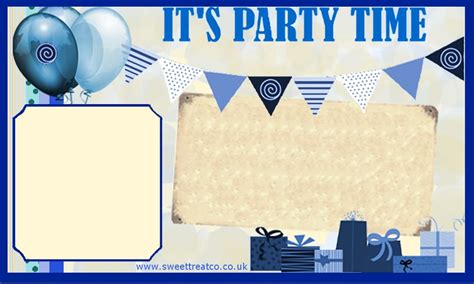 Male Birthday Invitation Templates Free