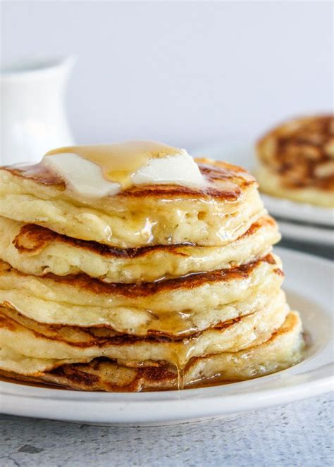 Buttermilk Pancakes With Sour Cream Light And Fluffy Baked In Az