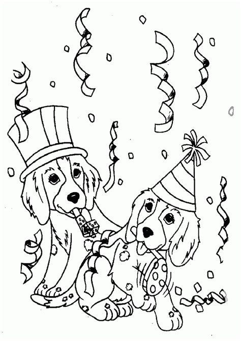 Download this festive happy 6th birthday cake coloring page printable for free below. Puppy Birthday Coloring Pages - Coloring Home