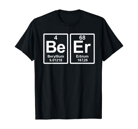 Beer Periodic Table T Shirt Clothing