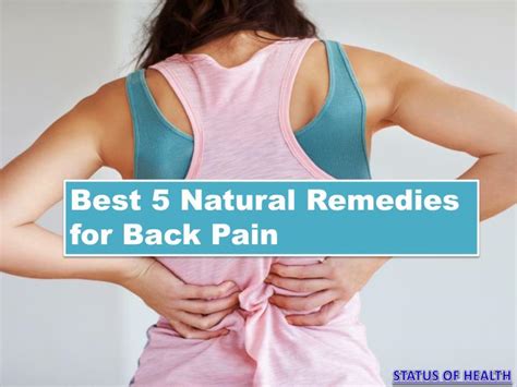 Ppt Best 5 Natural Remedies For Back Pain Powerpoint Presentation