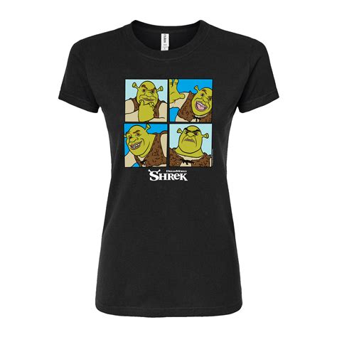 Shrek All Ogre Emotions Juniors Fitted Graphic T Shirt