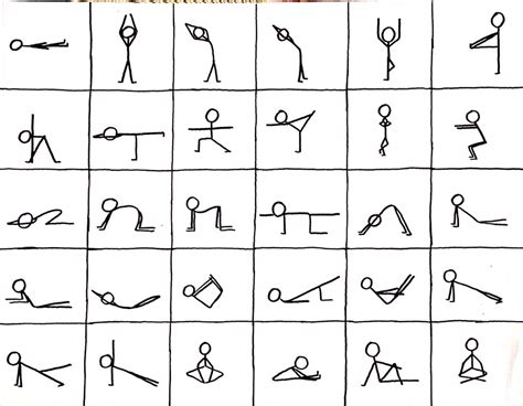 Vinyasa Yoga Poses Yoga Sequences Asana Yoga Stick Figures Yoga