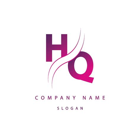 Hq Letter Logo Gradient Hq Monogram Simple Vector Logo Symbol