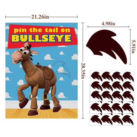Ebd Products Pin The Tail On Bullseye Party Gametoy Inspired Story