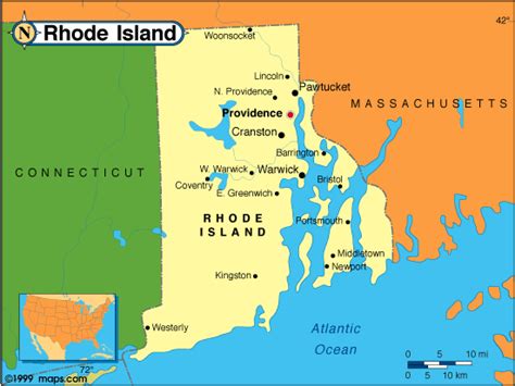 Rhode Island Base And Elevation Maps