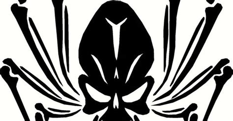Black Widow Skull Spider Vinyl Decal Graphic Choose Your Color And