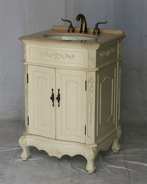Vessel sinks work well with small bathrooms, especially when you can convert a tiny surface into an impromptu vanity that fits perfectly in a tiny. 24" Adelina Antique Style Single Sink Bathroom Vanity in ...