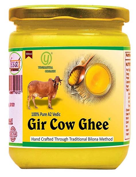 Desi Gir Cow Ghee 500 Ml Yugmantra Organic