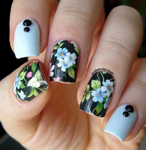 Uñas decoradas con diferentes diseños explicados paso a paso. Uñas Decoradas Con Flores +75 Diseños [ Paso a Paso 2017 ...