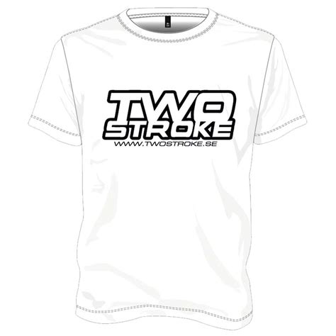Tsr T Shirt Twostroke Logo Vit Twostroke