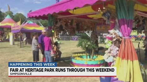 Heritage Park Fair Returns To Simpsonville Youtube