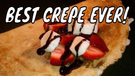 How To Make Crepes With Strawberries Nutella Youtube