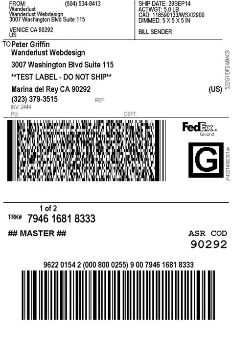 Established in 1907, united parcel service delivers more than 20 million packages and ups prepaid labels require a desktop computer, laptop or mobile device that has an internet connection. 30 Ups Shipping Label Sample - Labels Database 2020