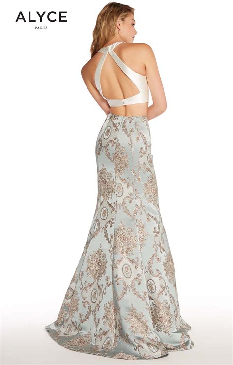 Alyce Paris 60120 2 Piece Jacquard Mermaid Prom Dress