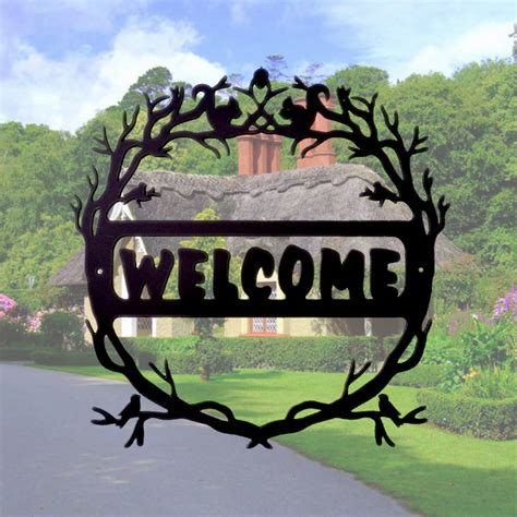 Welcome Sign - Ornamental Wrought Iron