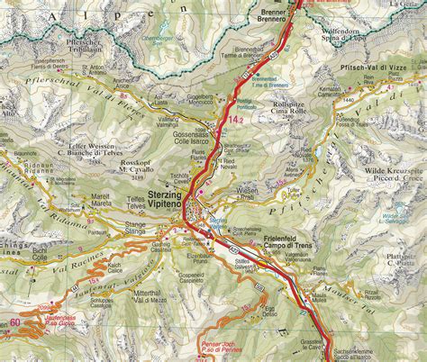 Dolomity Dolomites Road And Panoramic Map 1200t Mapa Tabacco
