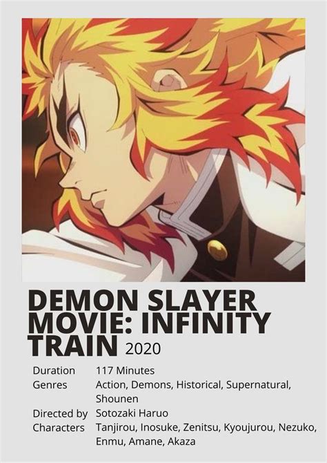 Demon Slayer Infinity Train Kimetsu No Yaiba Movie Mugen Ressha Hen