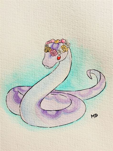 Pin By Ashley Ockler On The Arcana Snake Drawing Snake Art Cute