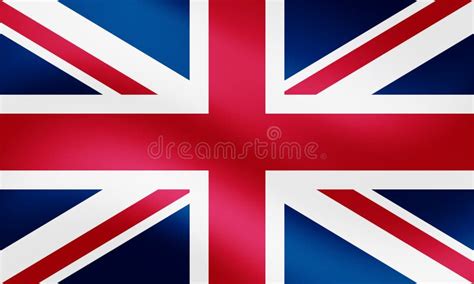 Waving Great Britain United Kingdom Flag Union Flag Of 1801 Stock