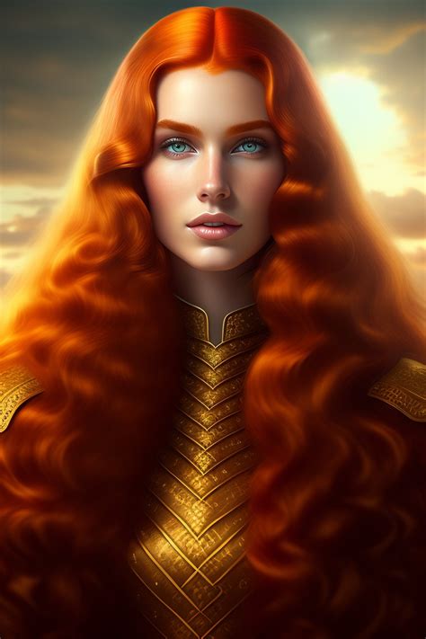 download ai generated redhead woman warrior royalty free stock illustration image pixabay