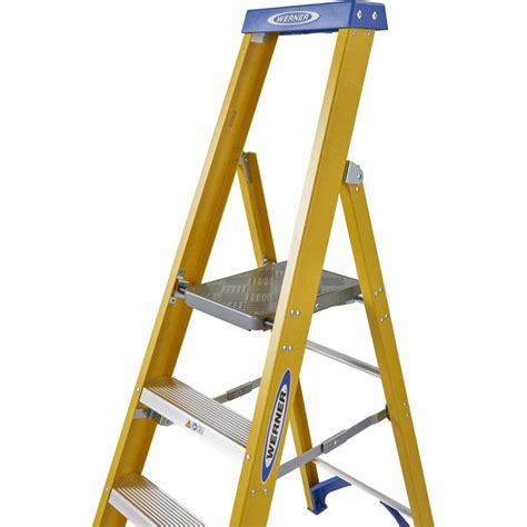 Werner Step Ladder With Platform 3 Home Depot Fiberglass Lowes 4 Foot 7