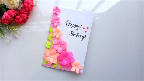 Beautiful Handmade Birthday Card Idea Diy Greeting Cards For Birthday