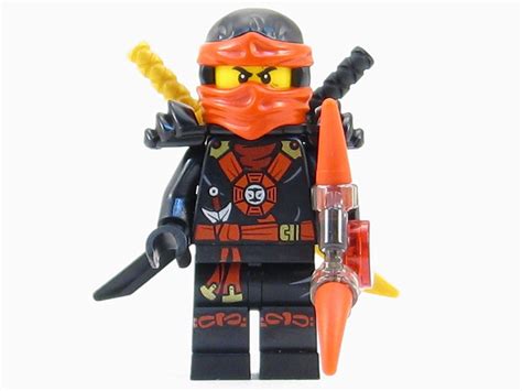 Lego Ninjago Deepstone Kai Ninja Minifigure Red Aeroblade Swords