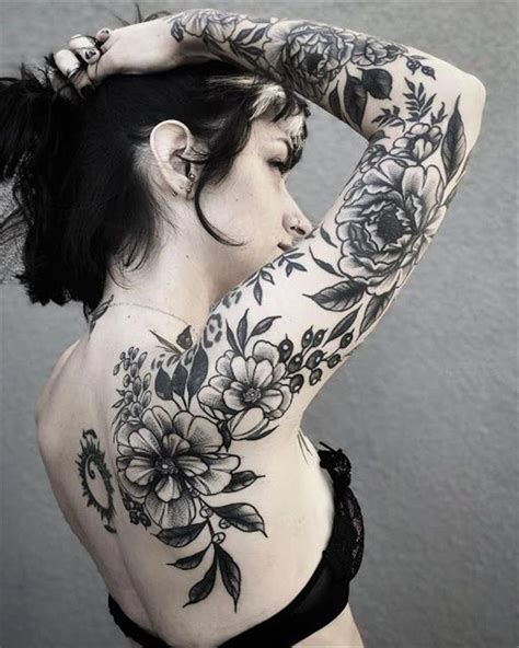 Feminine Tattoos Sleeve Sleevetattoos Tattoos For Women Flowers