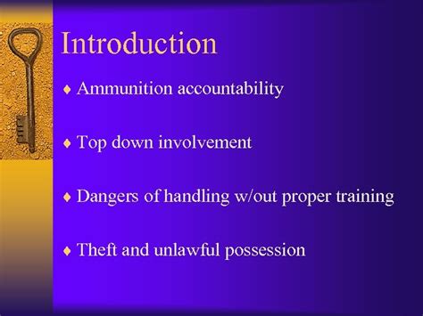 Ammo Handler Course Instructor Your Name Introduction