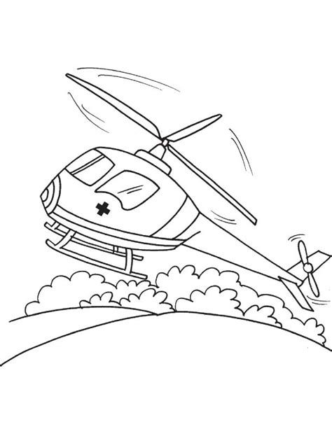 Print, color and enjoy these helicopter coloring pages! Air ambulance coloring page | Download Free Air ambulance ...
