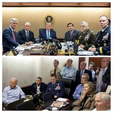 Situation Room 2 Photos Capture Vastly Different