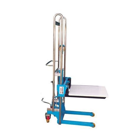 400kg Rated Manual Platform Lifting Hand Stacker Max Lift Height