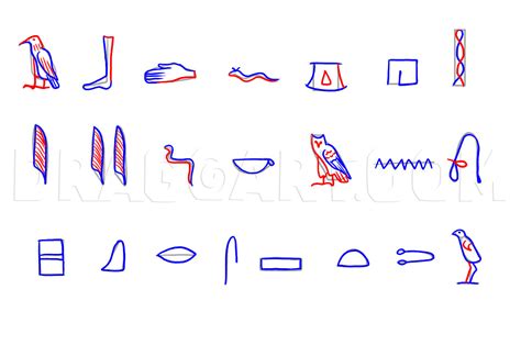 How To Draw Hieroglyphics By Dawn