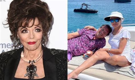 We Are All Admiring Your Legs Joan Collins 88 Causes A Stir With
