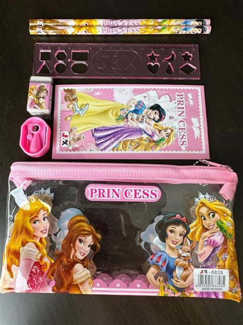 Disney Princess Stationary Set Back To School Pencil Case Princess