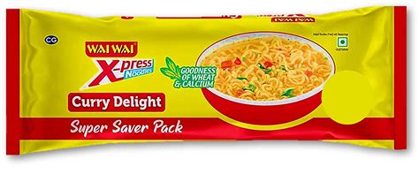 Wai Wai X Press Noodles Curry Delight 4 In 1 Pack 220g Unique