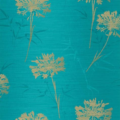 Teal And Gold Wallpaper Uk