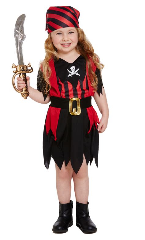 Pirate Girl Fancy Dress Costume Toddler 3 Years Henbrandt Ltd