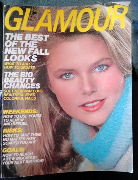 Glamour Magazine For This One Is Kind Of Special Christie Brinkley Fredericks Of