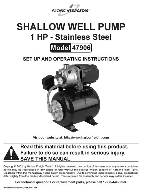 Pacific Hydrostar Shallow Well Pump Parts Kileyharley