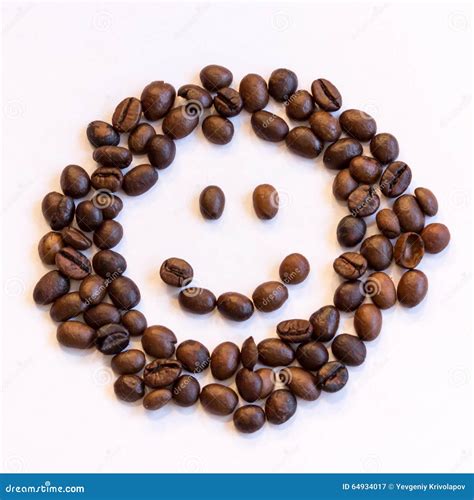Smiley Of Coffee Beans Stock Image Image Of Brown Dark 64934017