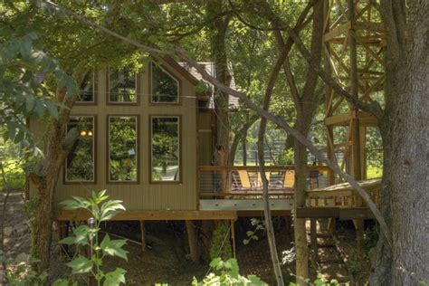 Canyon lake accommodations with kitchen. Stay In A Treehouse Right On The Guadalupe River In Texas