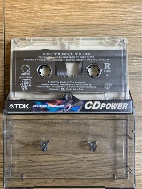 Guns N Roses Gnr Lies Cassette Tape 19861988 Geffen 699 Picclick