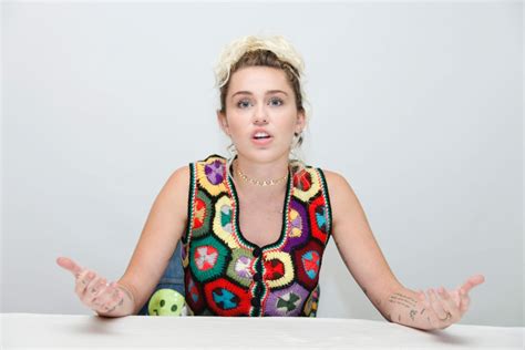 Miley Cyrus At ‘crisis In Six Scenes Press Conference In Los Angeles